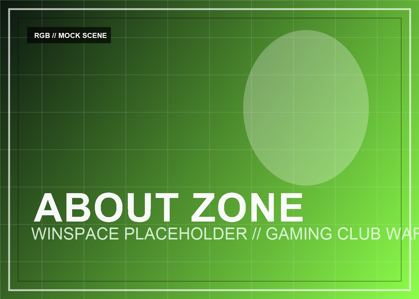 Placeholder nowoczesnej strefy gamingowej